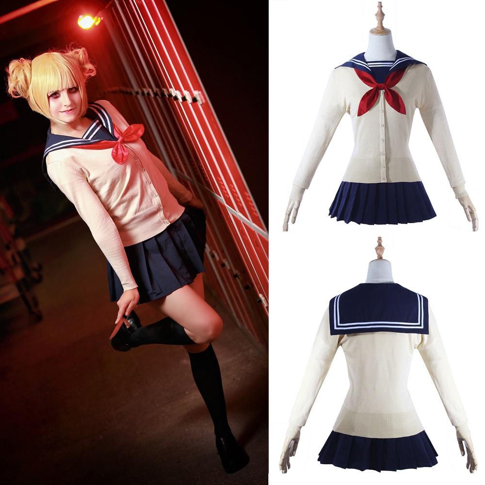 My Hero Academia Himiko Toga Outfit Elegant Cosplay Costume Set For Halloween Events