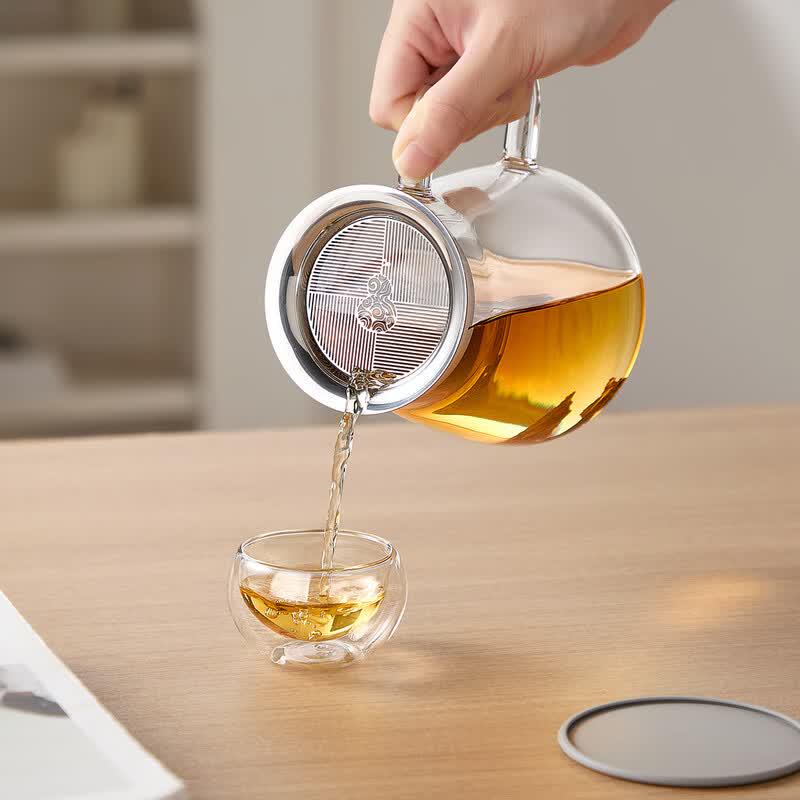 TEAHUE Glass Tea Infuser Pot
