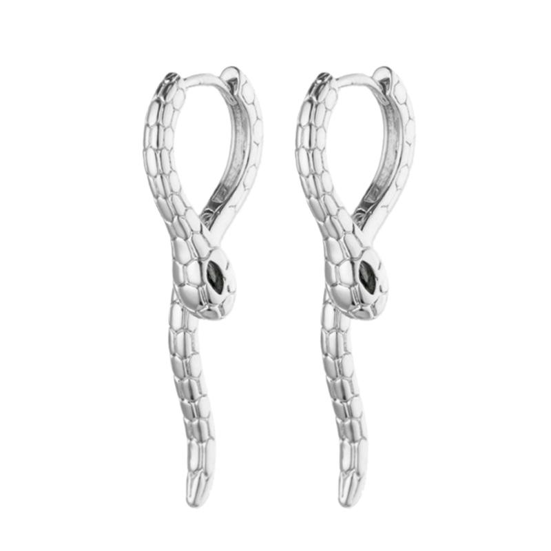 

Elegant Dangle Earrings In Premium Copper For Women Long Curved Design