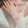 Blue Water Jadeite Gourd Bracelet Women'S Niche Lamp Luxury New Chinese Hollow Diamond High-End Jewelry Women Premium