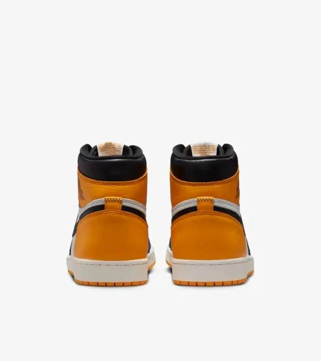 555088-711 Nike Air Jordan 1 Retro High OG Yellow Toe 2022 black white