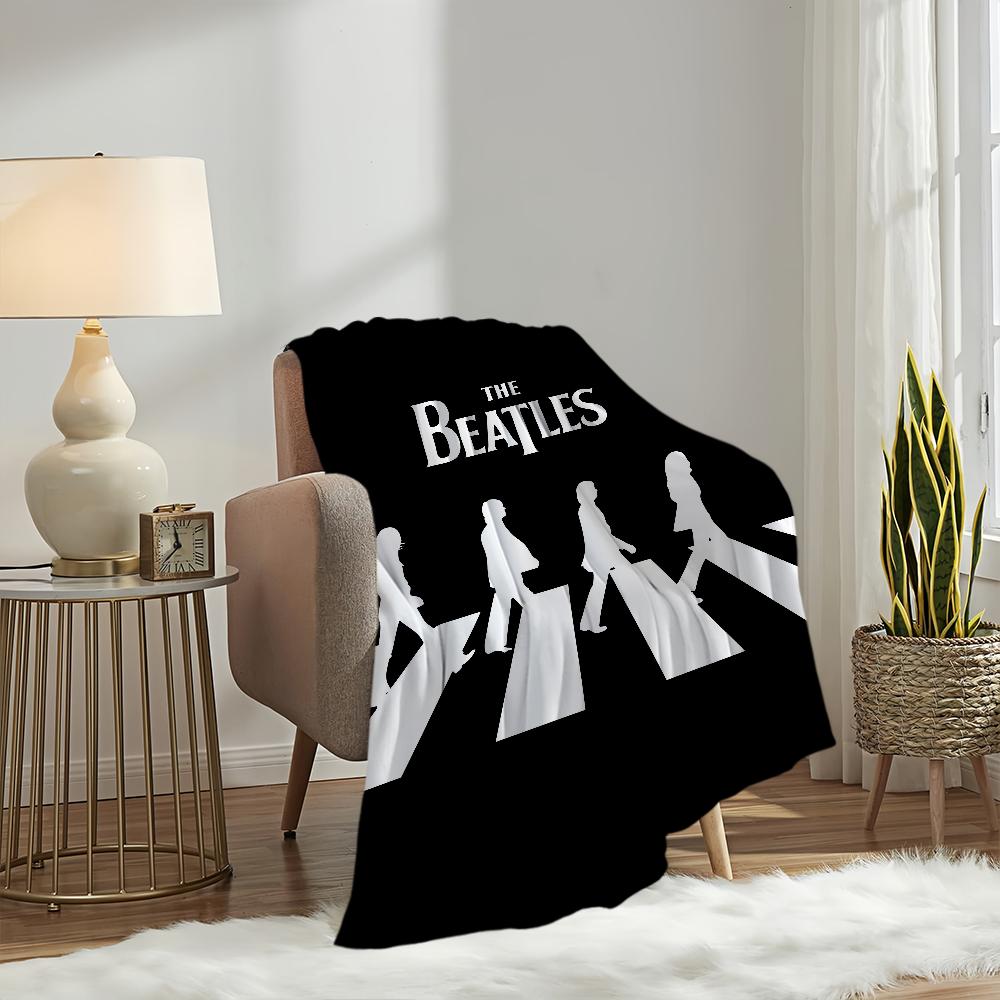 Music T-The Band B-Beatles Cool Blanket Blanket for Couch Sofa Travel Home Hiking Picni Bed Beding Flannel Blanket birthday gift