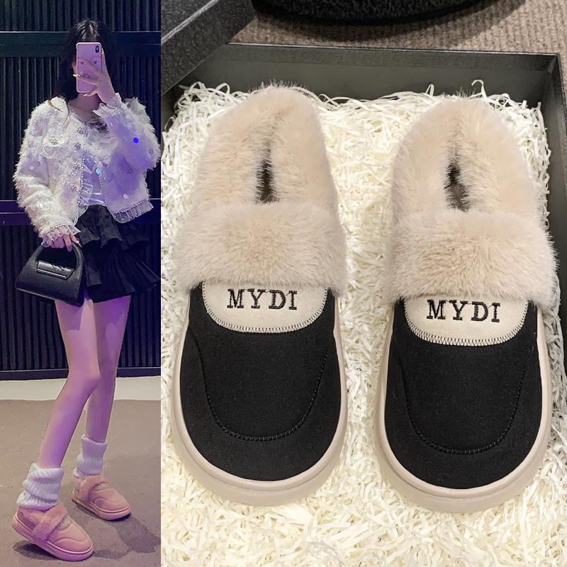 Women's Snow Boots 2024 New Thickened Fluff Comfortable Warm Plush Boots Women Shoes Woman Winter Chunky Boots Woman