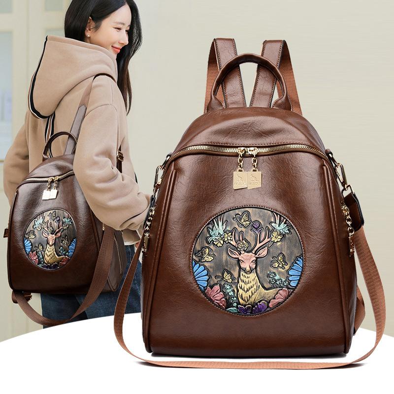 Dual-shoulder Bag - College Student Bag, Fashionable and Versatile, Suitable for Casual Daily Commuting and Traveling.
