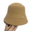 Bucket Hat Women's Autumn and Winter Plain Face Warm Bucket Hat Small Face Thickened Knitted Solid Color Simple Versatile Basin Hat