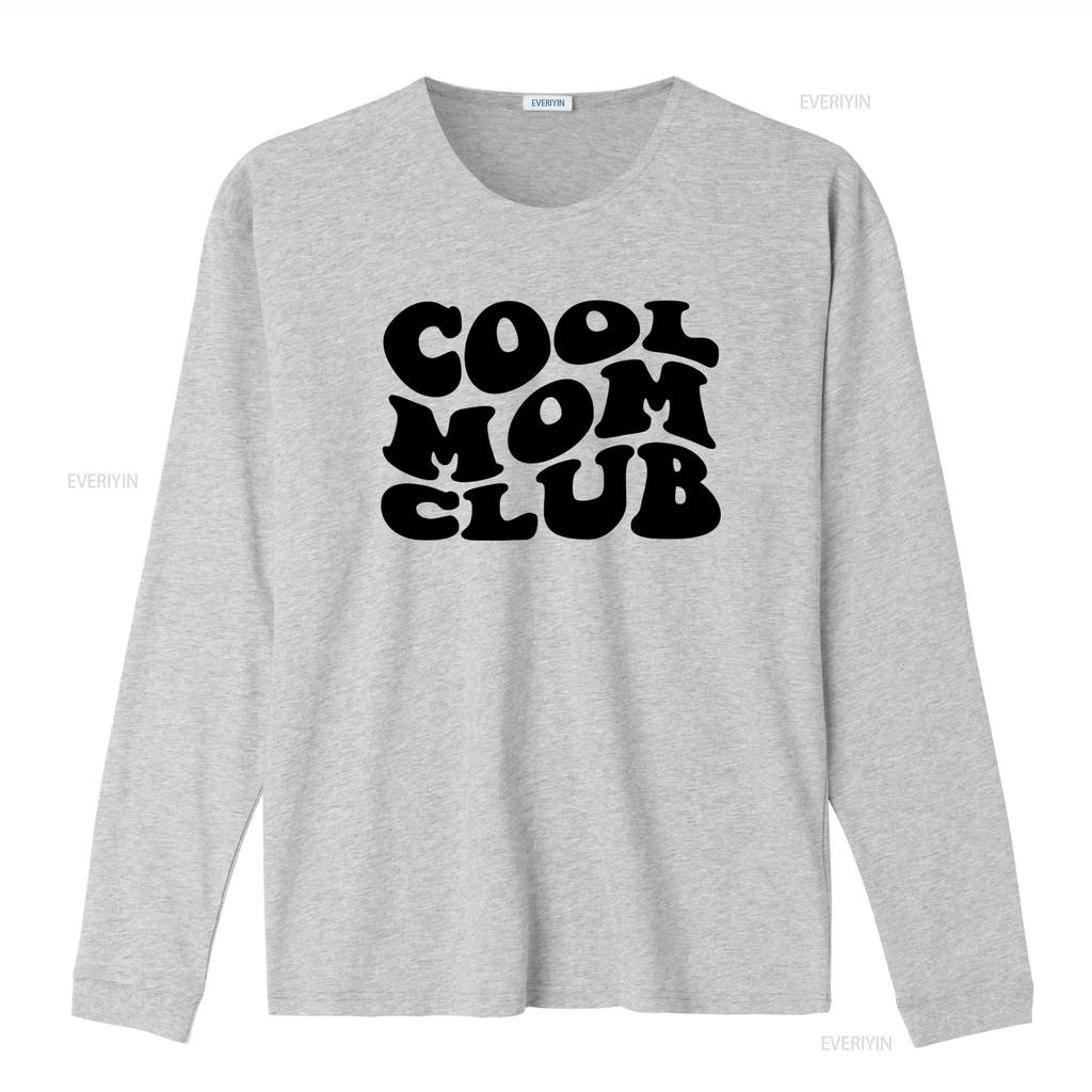 Cool Moms Club T Shirt Funny Mom Mama Design for Trendy vintage Washed streetwear homme Unisex graphic Top For Everyday Wear