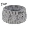 Cold Weather Ear Protection Winter Knitted Headband for Women Soft Fleece Lined Thermal Hair Outdoor Sports Warmer Band Thickened Plush Elastic Band