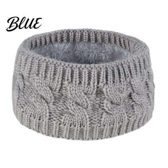 Cold Weather Ear Protection Winter Knitted Headband for Women Soft Fleece Lined Thermal Hair Outdoor Sports Warmer Band Thickened Plush Elastic Band