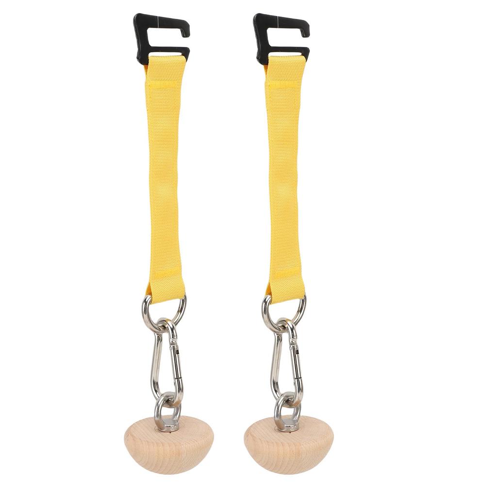 2PCS Pull Up Grip Balls Wood Half Sphere DIY Rock Climbing Holds Ball for Strength Training Hand Exercise Home Gym