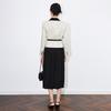 French Light Luxury Sequin Tweed Jacket + Pleated Midi Skirt Set