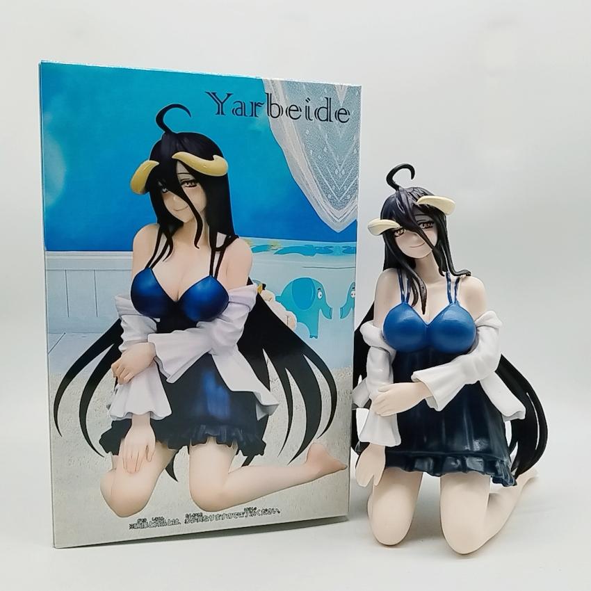 16CM Overlord Albedo FuRyu Desktop Cute Bunny girl figure PVC Action Anime Model Collection Figurine Decoration Toys Kids Gift