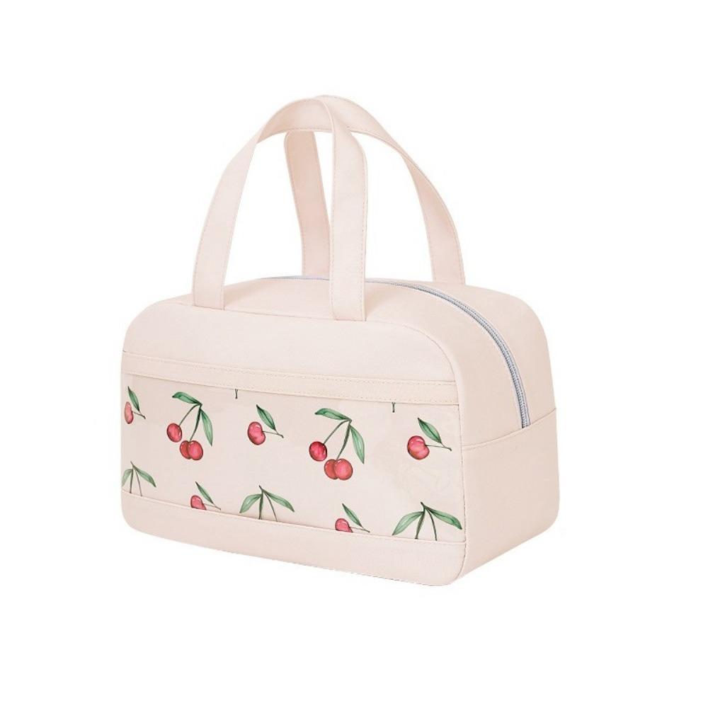 Aluminium Foil Fruit Printed Lunch Bag Leak-Proof Food Storage Pouch Insulated Cooler Bag  School