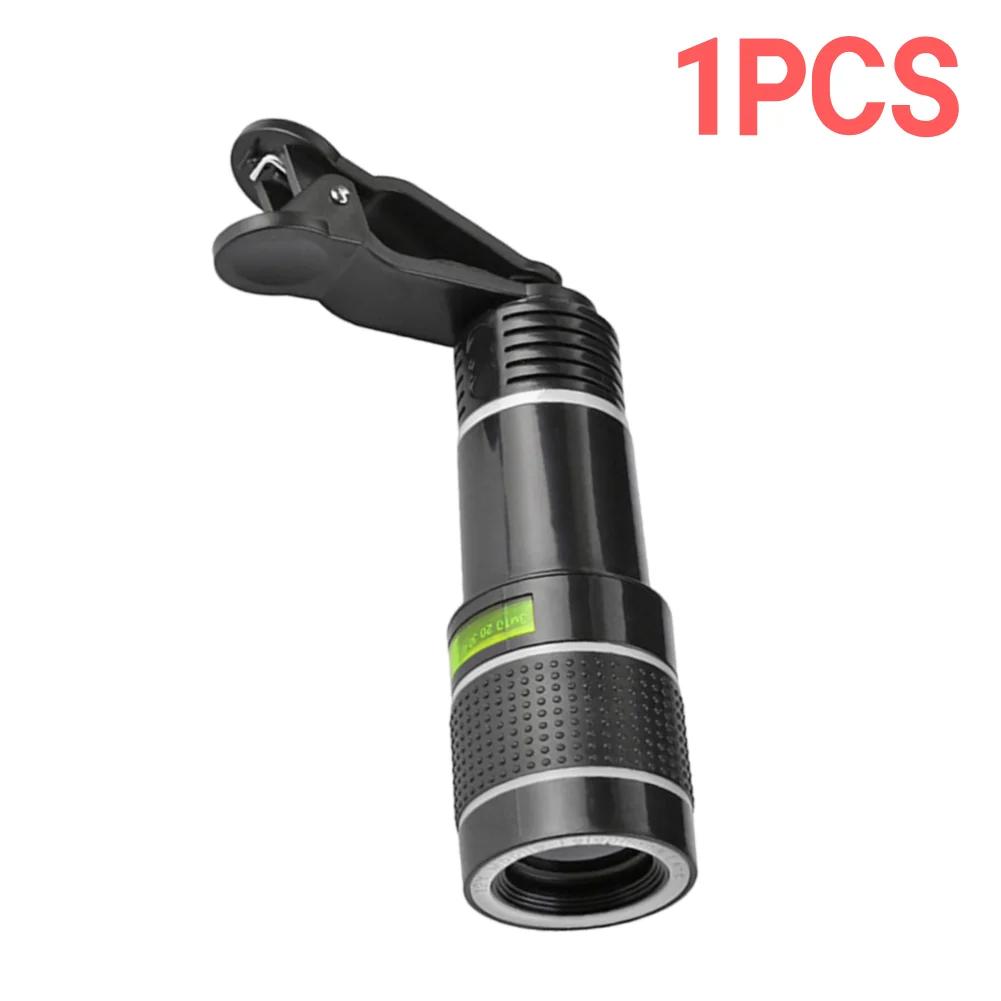 

1 шт., универсальный зажим для объектива мобильного телефона, 20-кратный зум, телескопический объектив для мобильного телефона, телеобъектив для камеры смартфона для часов, концертов