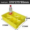 Alliance Thickened Plastic 8-Compartment Yellow Storage Bin