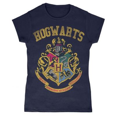 Womens/Ladies Hogwarts Crest T-Shirt