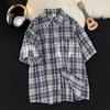 Summer Clothing Men'S Retro Casual Shirt Student Loose Niche Design Fun New Men'S Top For Outdoor Wear