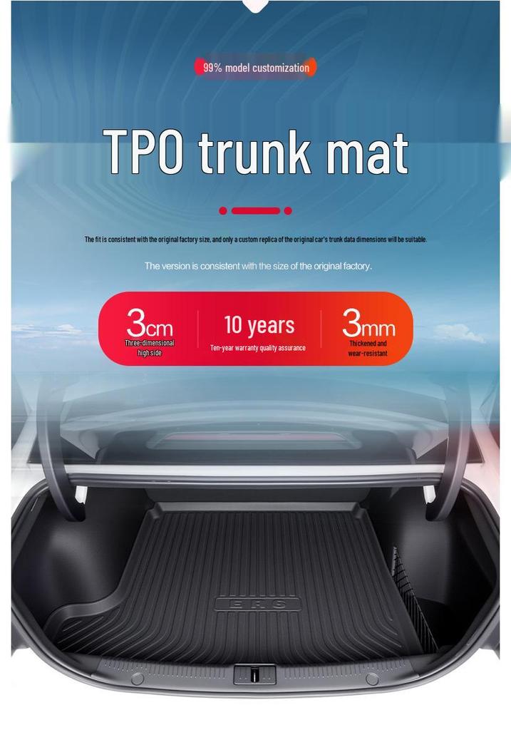 Feifan ER6 TPE Trunk Mat - Car Interior Modification Accessory