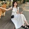 2026 New Coffee Break French Platycodon Retro Temperament Fairy Waist Purple Dress Children Summer