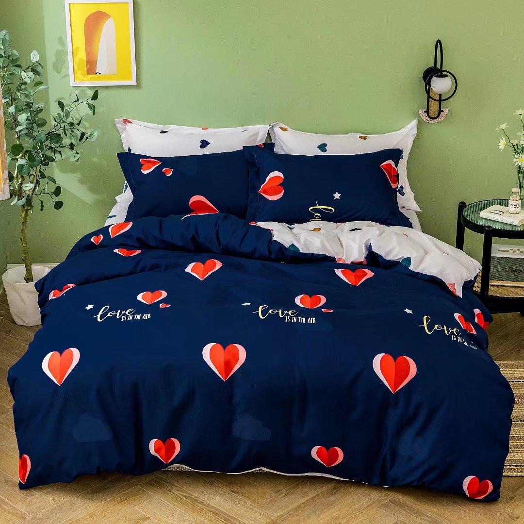 

Наволочка с принтом любви на День святого Валентина, пододеяльник, набор из двух или трех предметов может быть EU Single 135*200