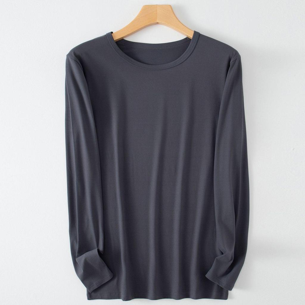 Men's Constant Temperature Cold-Proof Pajama Set - Long Sleeve & Pants, Comfortable, Thin, Warm Base Layer.