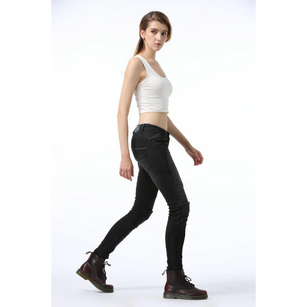 Summer Mesh Breathable Model, Locomotive Elastic Anti-drop Cycling Pants, Motorcycle Jeans for Women