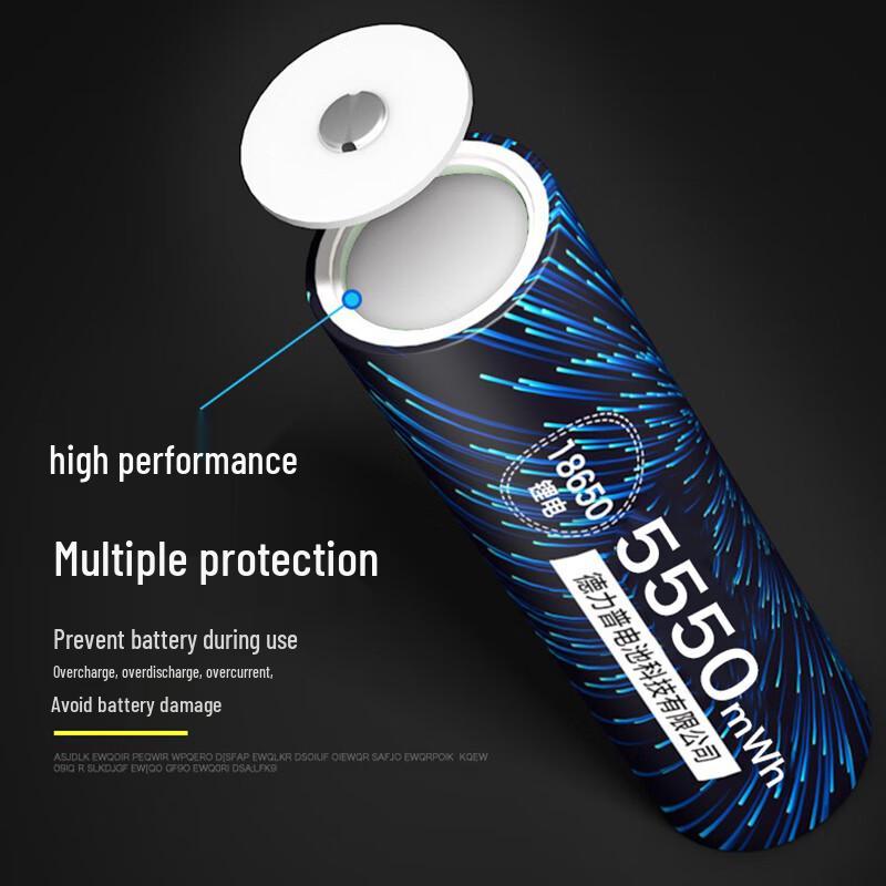 Delipow 18650 3.7V-4.2V Rechargeable Li-ion Battery for Flashlights CN plug (adapter included)