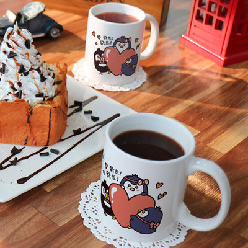 tf561-Design Mug 2p-Adorable Bear and Penguin