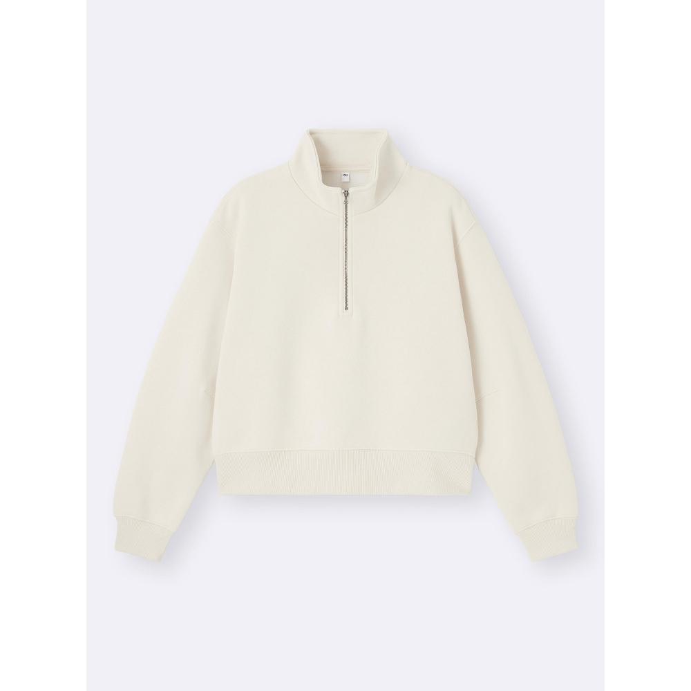 Gu By Uniqlo Heavyweight Sweat Half Zip Pullover