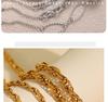 Trendy Embossed O-Chain Stainless Steel Bracelet - Simple, Fashionable Unisex Jewelry