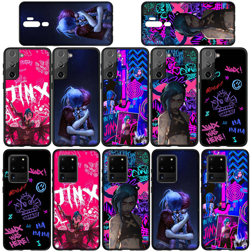 Pre iPhone 16 15 Xiaomi Redmi Note 13 12 11 Pro Max X 9 14 Plus XR Samsung Galaxy A15 S24 S23 Huawei OPPO Cover Arcanes Poster Jinx Game Vi Puzdro na telefón