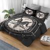 3D Anime Bedding Set Evil-Satan Demon Skull Printed Duvet Cover Set With Pillowcase Bedspread Boy Teens Adult Queen King Size