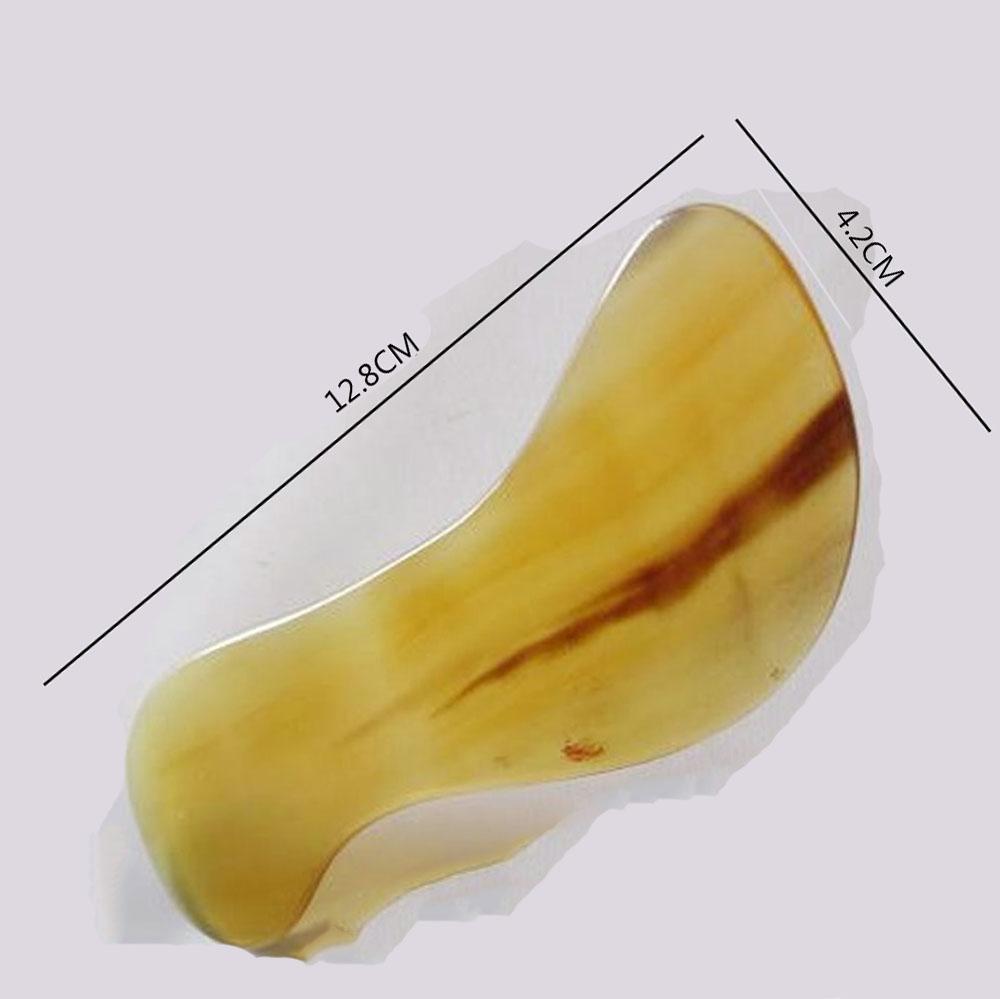 Gua Sha Tool Large and Wide S-type Facial Beauty Is Better. Scratch Board Genuine Natural White Buffalo Horn Scraping Massage