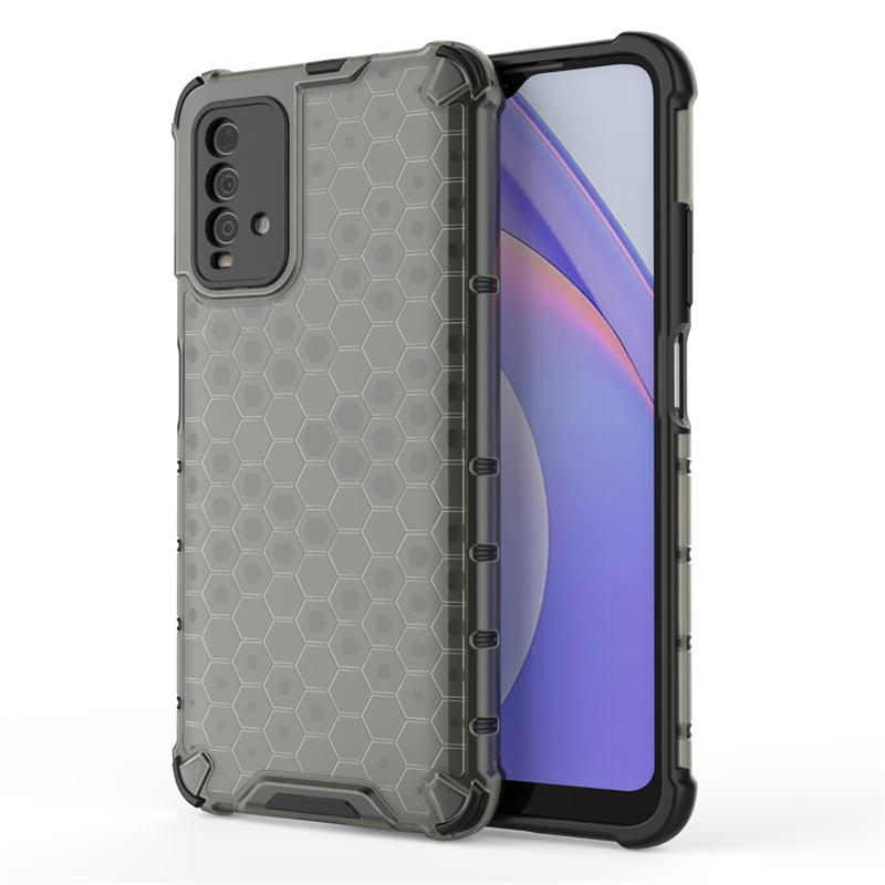 Shockproof Transparent Case For Xiaomi Redmi 9T Bumper Honeycomb Armor Back Case For Redmi 9T Case Cover For Redmi 9T 9A 10C 10A