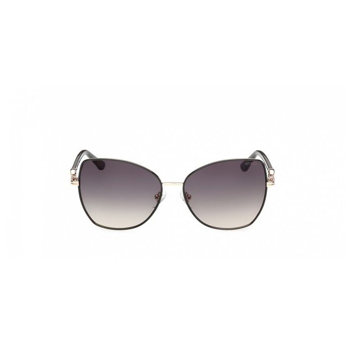 Lunettes De Soleil Guess GU00259 59/15/135 Shiny Dark Green Front Metal Circle Galvan WOMAN GU00259