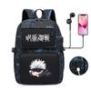Spell Peripheral Printed Backpack Youth School Bag Usb Computer Bag Outdoor Backpack Men And Women