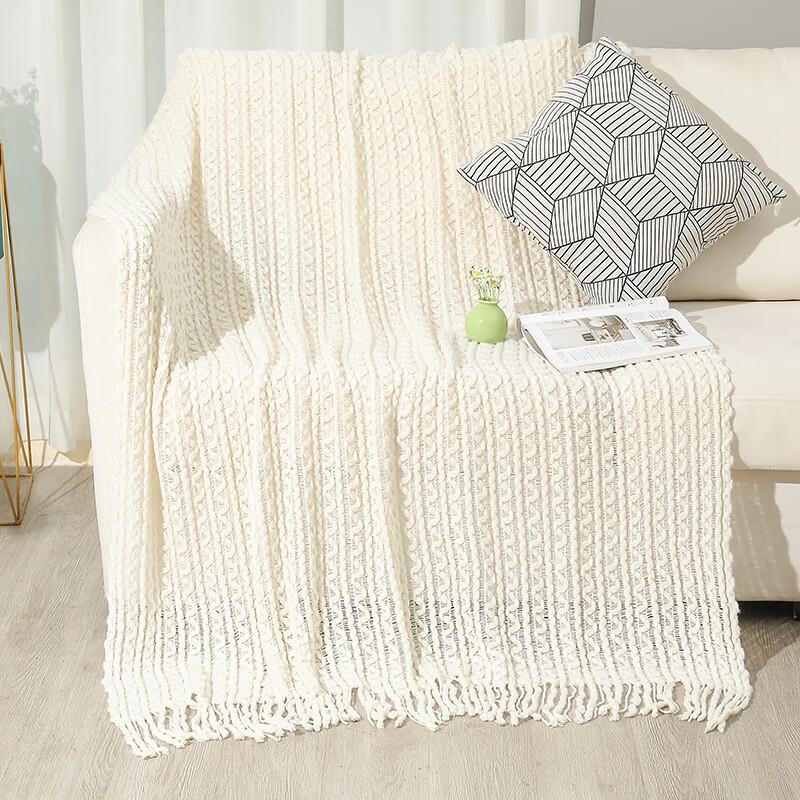 OEING Knitted Blanket Shawl 130x230cm (with tassels)
