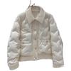 Winter new white duck down short down jacket women's loose fashion woven shirt collar splicing warm jacket