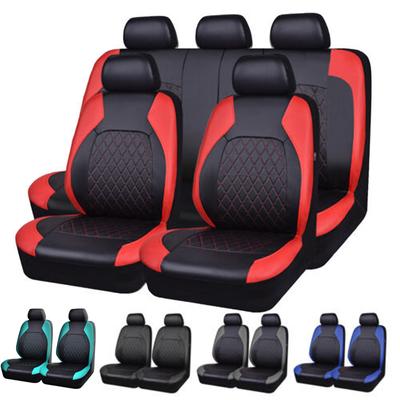 Comfortable Luxury Seating Four Season Universal Full Car Seat Cushion Protection Cover Quality Leather Car Seat Cover