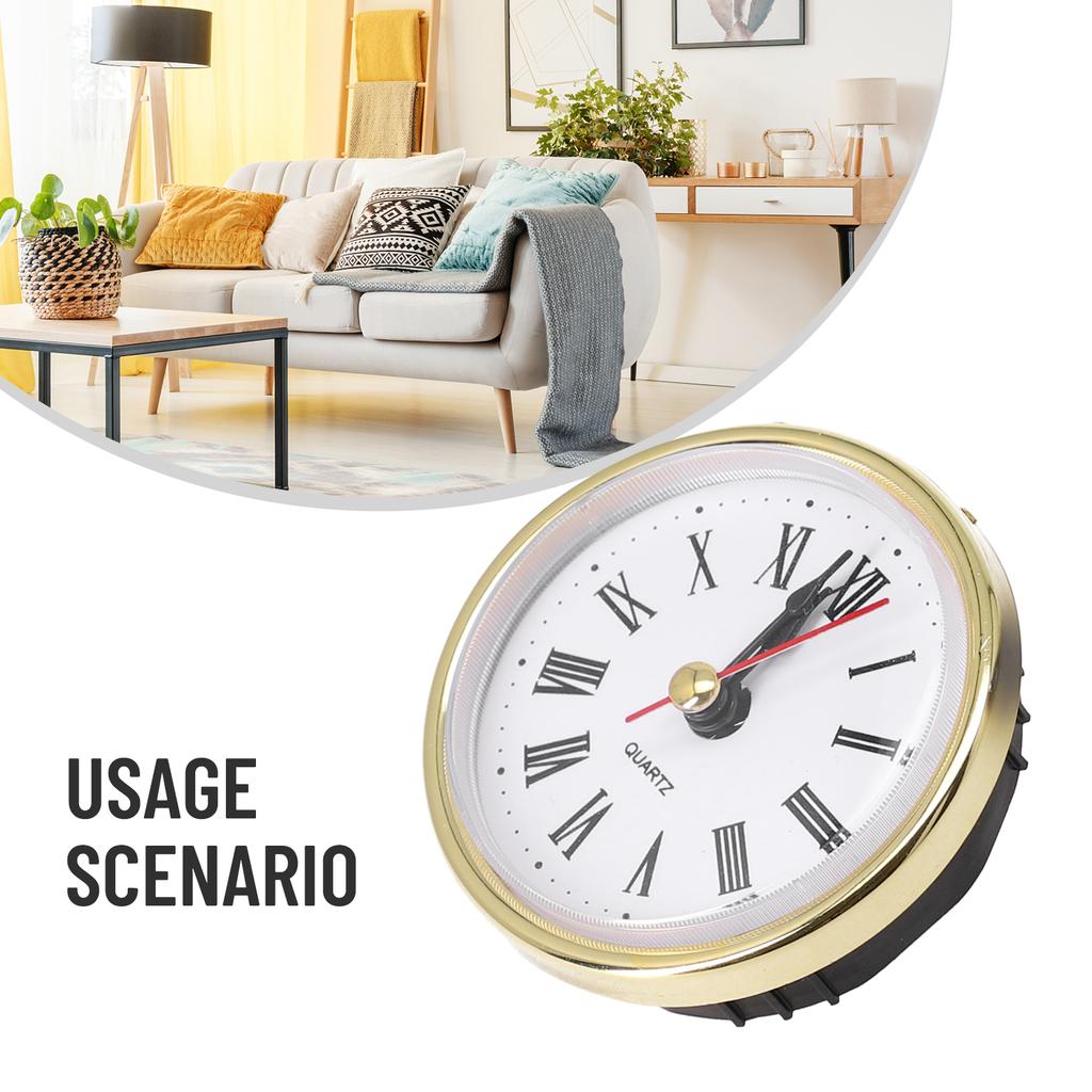 Roman Numbers Inserts Movement Quartz Clock Insert 1pc 65MM