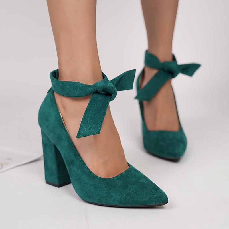 Women's Pointed Toe Lace-up Flats & French High Heels - New Fashion Style