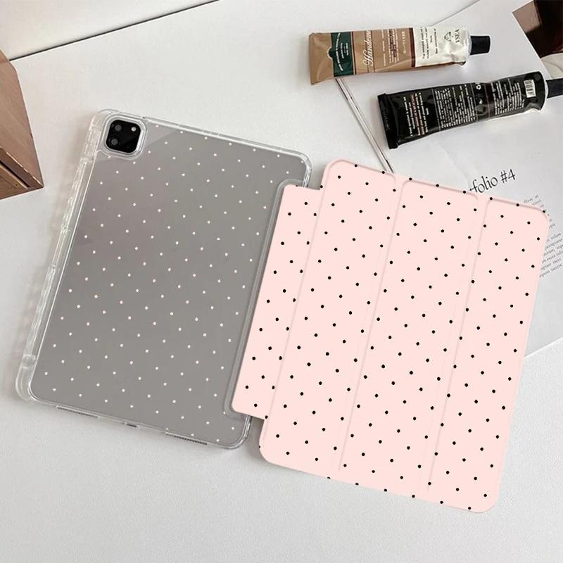 Smart Case with Pen Holder for Samsung Tab S10 S9 12.4 A9 8.7 Inch TPU Soft Case for Tab S7 S8 S9 11 Plus A9 8.7" Plus 11" Pink