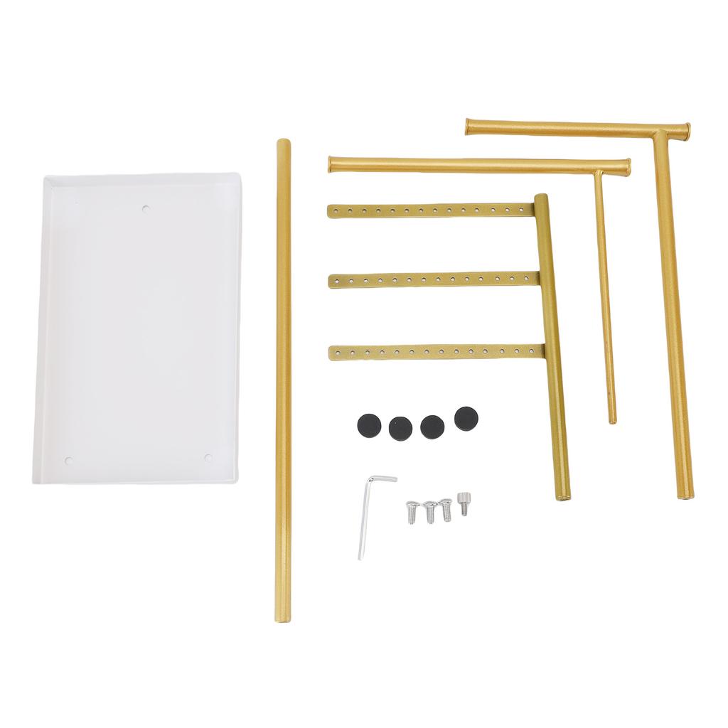 Jewelry Display Stand Nordic Style Iron Art Multifunctional Jewelry Storage Tray for Necklaces Bracelets Earrings