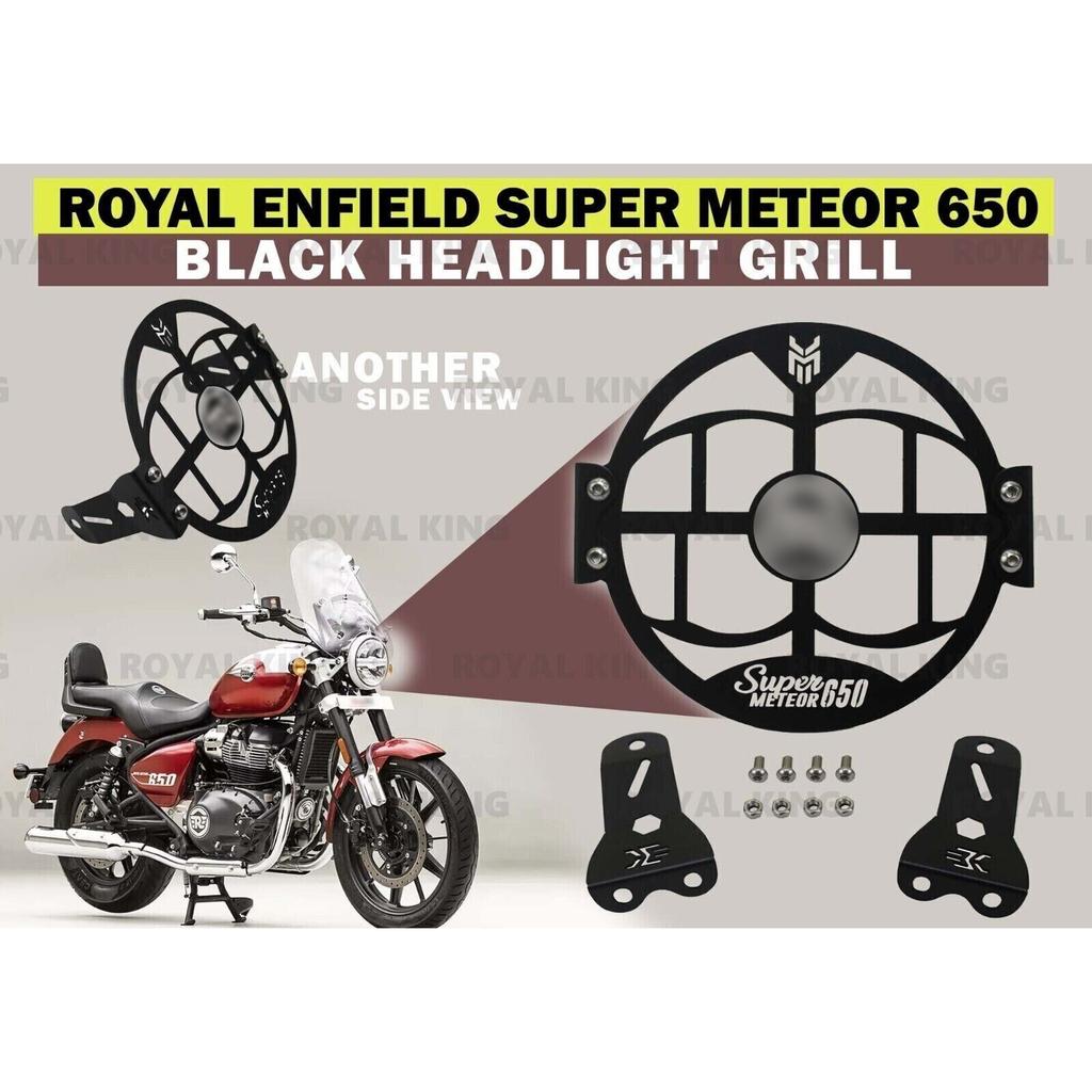 Black "Headlight Grill" Fit For Royal Enfield Super Meteor 650