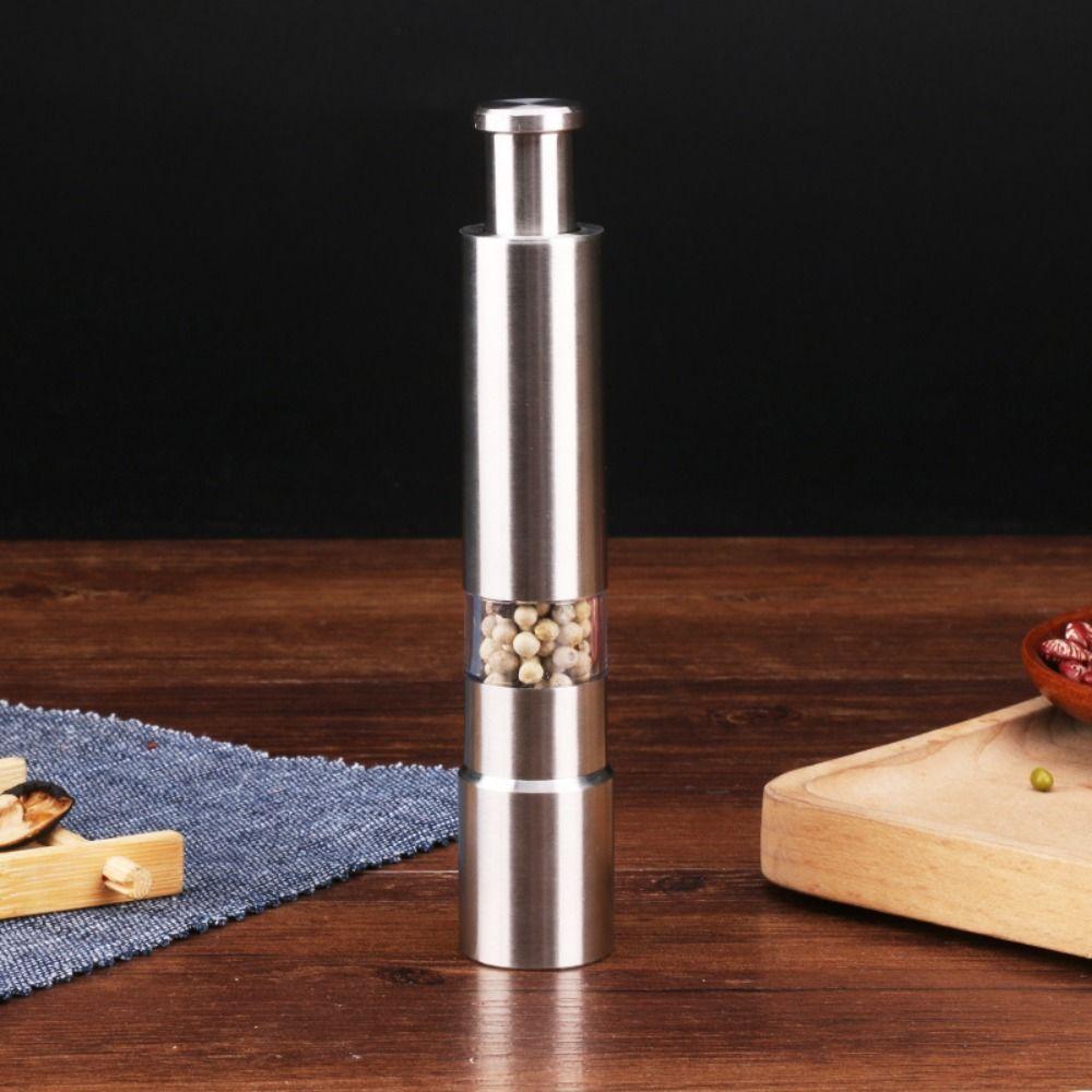 Manual Manual for Cooking Thumb Push Salt Pepper Grinder Food Grinder Kitchen Tools Pulverizer
