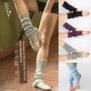 Yoga Tanz Beinschutz Strickwolle Knäuel Socken Socken mit Loch für Ferse und Pedal Knöchelschutz Beinstulpe Fanghua Gleicher Stil