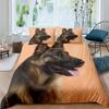 3D Dog King Quen Ful Twin Soft Duvet Cover Funy Pupy Beding Set Tens Adult People Kawai Pet Animal White 2/3pcs Comfortable Quilt Cover