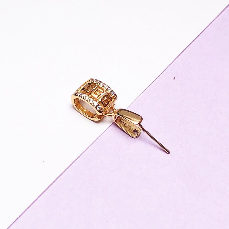 S925 Sterling Silver Medium Necklace Clasp Clip for Jade Pendant