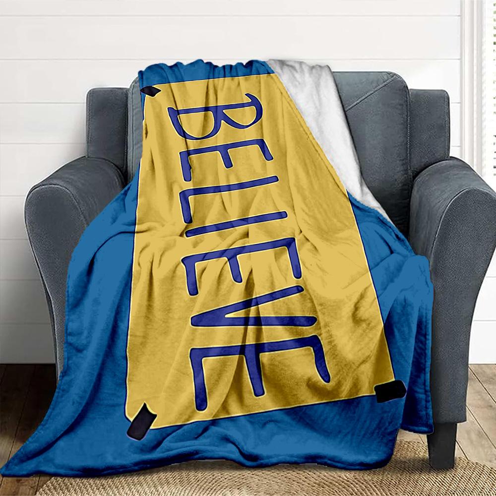 Believe Yourself Flannel Blanket Throw Blanket Soft Warm Sofa Bed Camping home Decor Unique Christmas Gift C926434