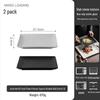 High-End Black Ceramic Square Steak Plate - Lightweight, Luxury, Stylish Dish for Home Use