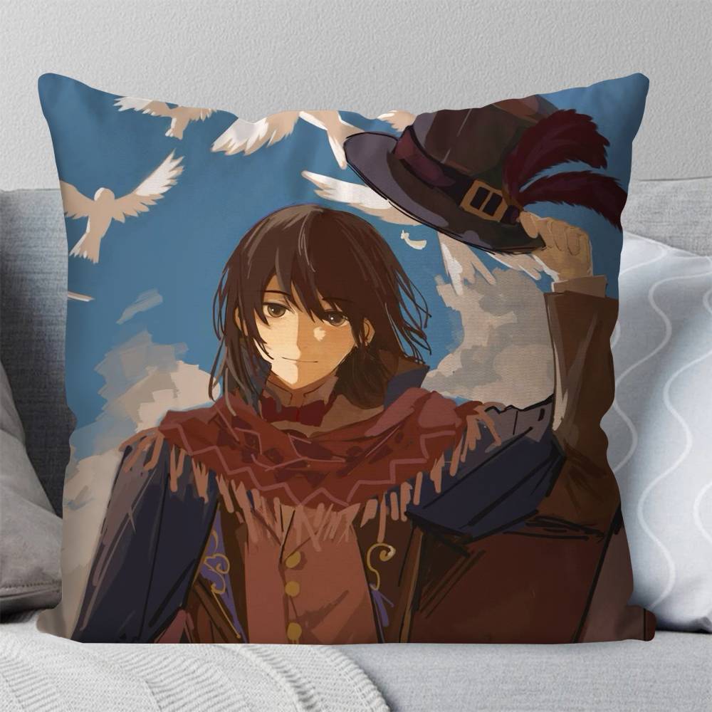 Merlin Hermes Anime Lord Of The MMysteries Pillow Case Fashion Square Pillowcase Bedroom Sofa Room Ins Decoration Leisure